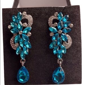 Women's Crystal Party Jewelry Dangle Earrings